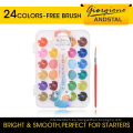 Andstal 24 Coloros de agua Color Aceite Pastel Pastel Color pastel de aceite para niños para la pintura escolar